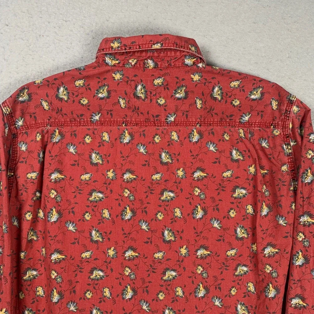 Denim & Supply Ralph Lauren Red Floral Button-Down Shirt